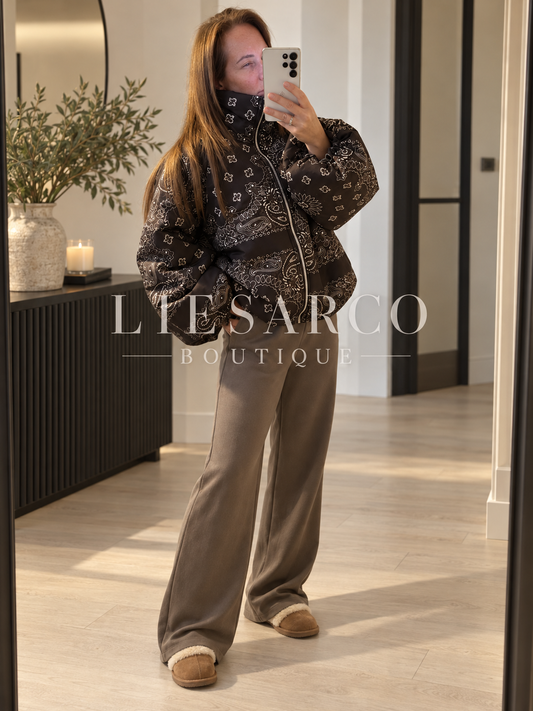 Paisley Puffer Coat
