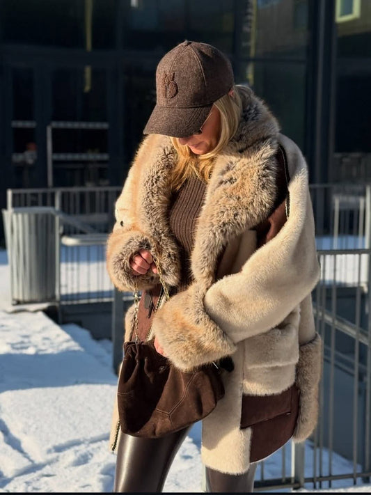 Maple Shearling Coat