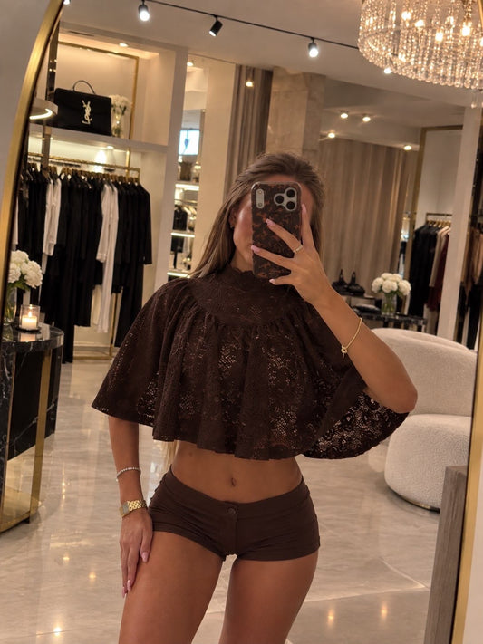Daisy Lace Cape Top