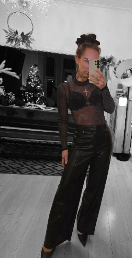 Russo soft Faux leather Trousers