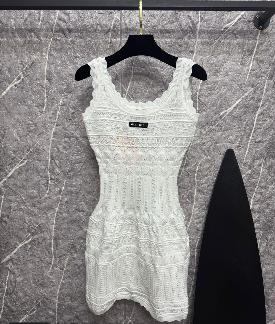 White Chrochet Dress