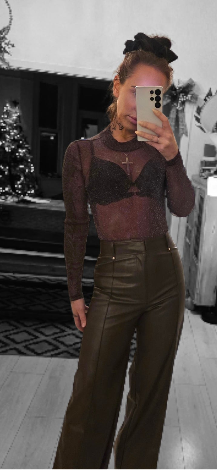 Russo soft Faux leather Trousers