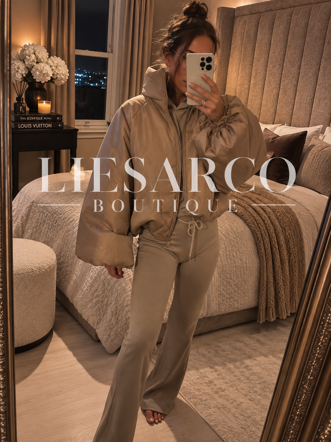 Sergio Balloon Sleeve puff jacket