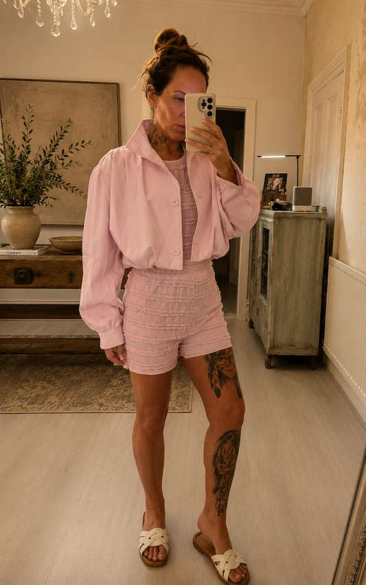 Pello cropped button jacket
