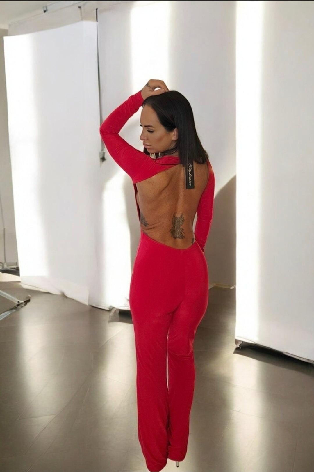 Carlie Jumpsuit| Red