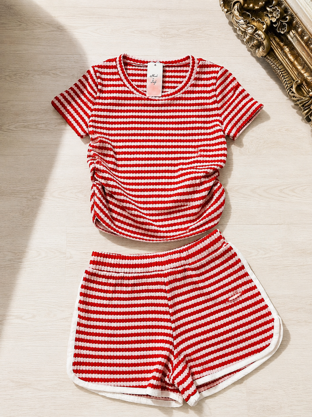 Candy Stripe Runner Short Co-Ord