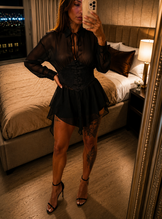 Mesh Corset Blouse/Dress