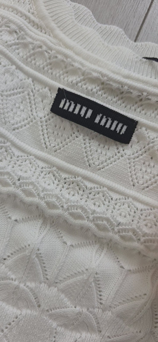 White Chrochet Dress
