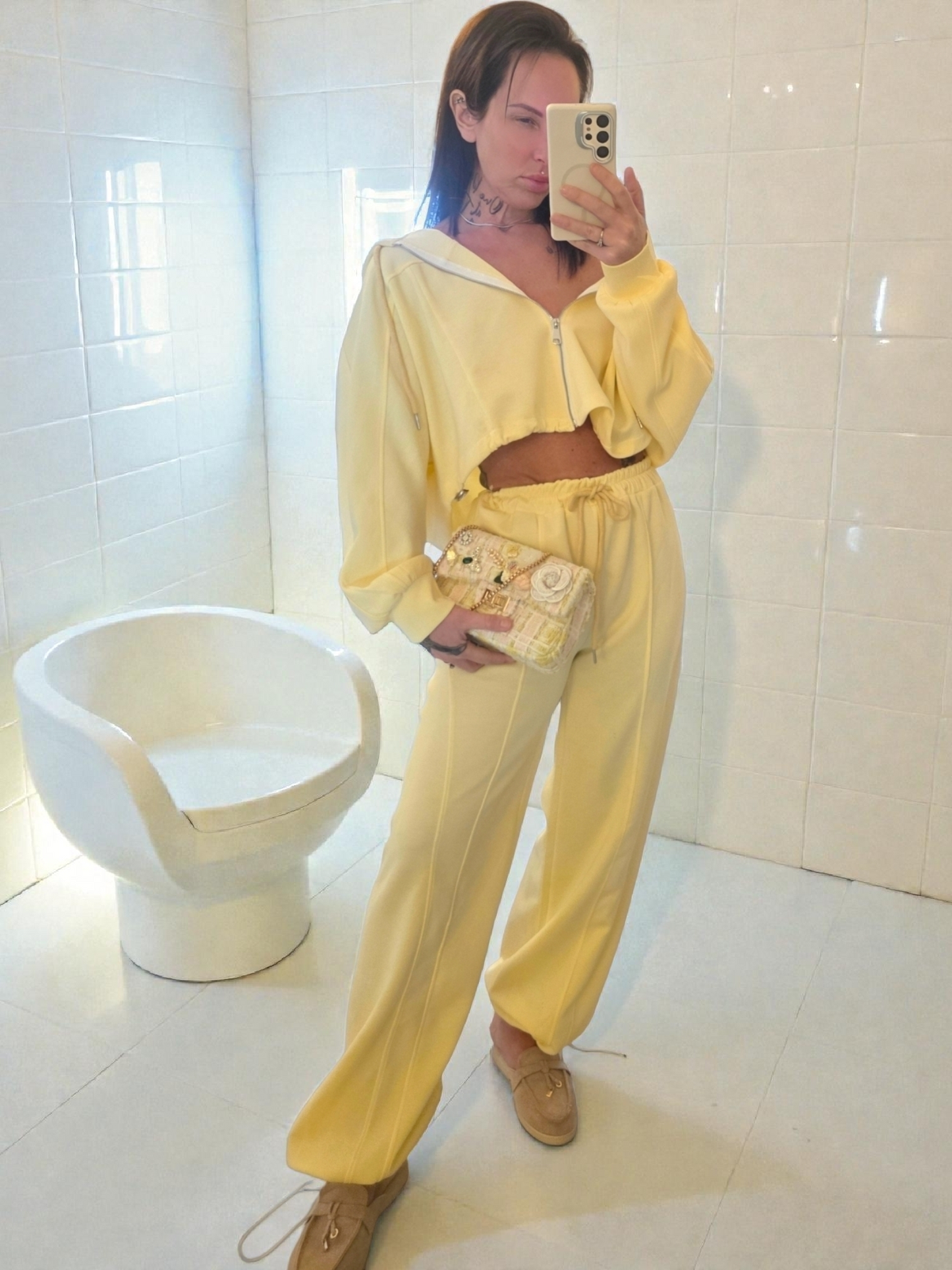 Cece Lounge Set| Lemon