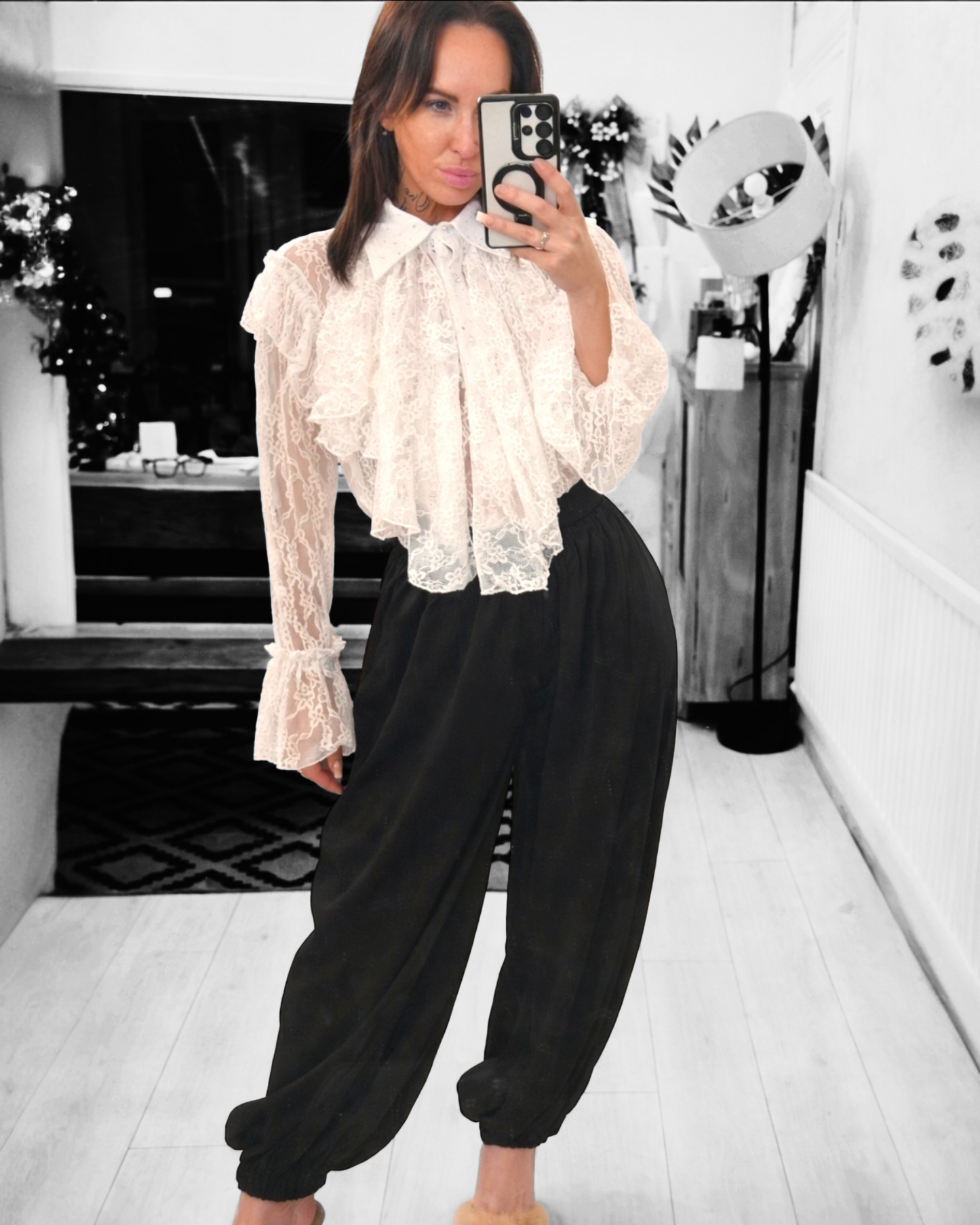 Carrie Balloon silk Pantalon