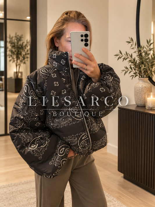 Paisley Puffer Coat