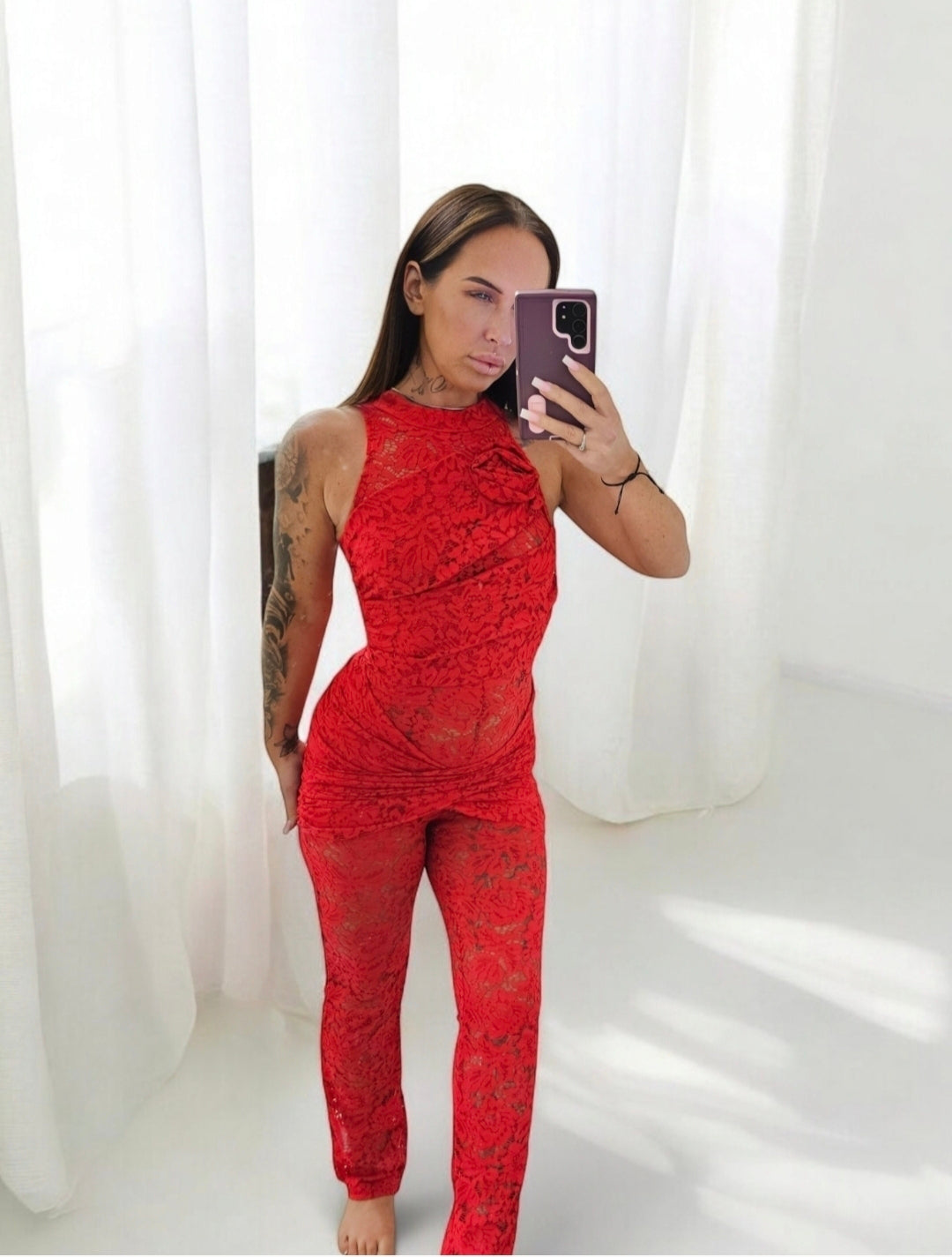 Mary Rose Lace Jumpsuit