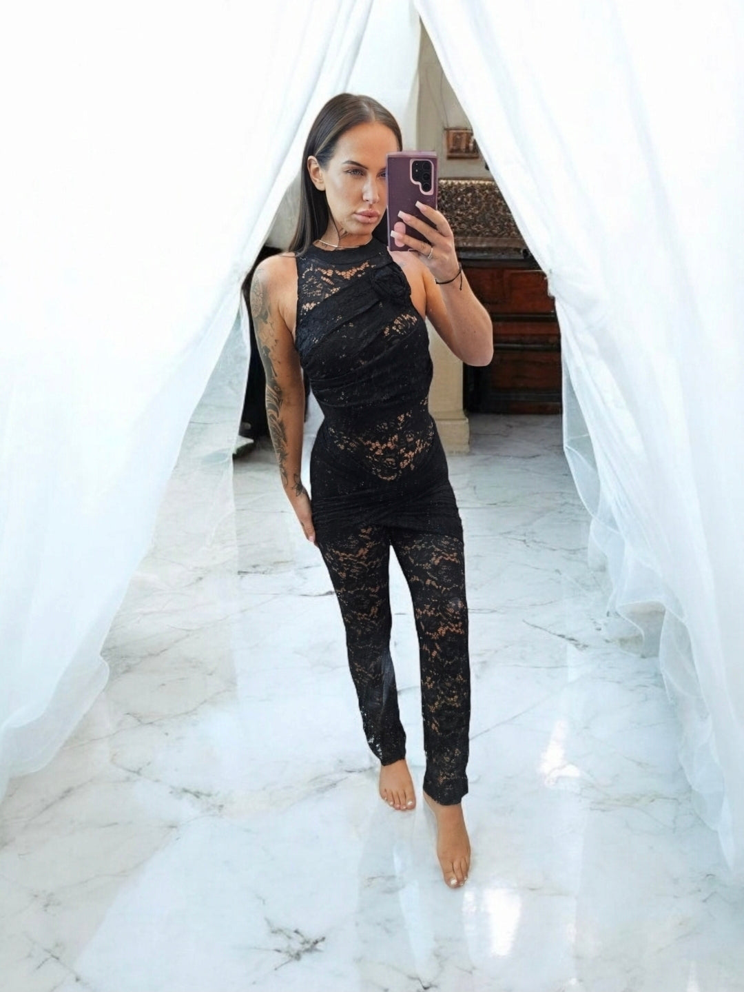 Mary Rose Lace Jumpsuit