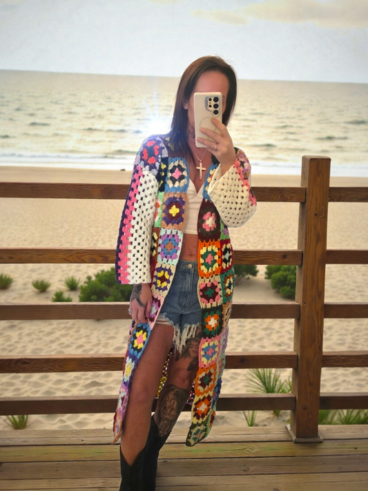 Bohemian Madrid statement Cardigan