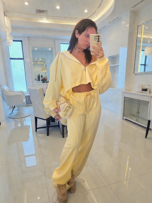 Cece Lounge Set| Lemon