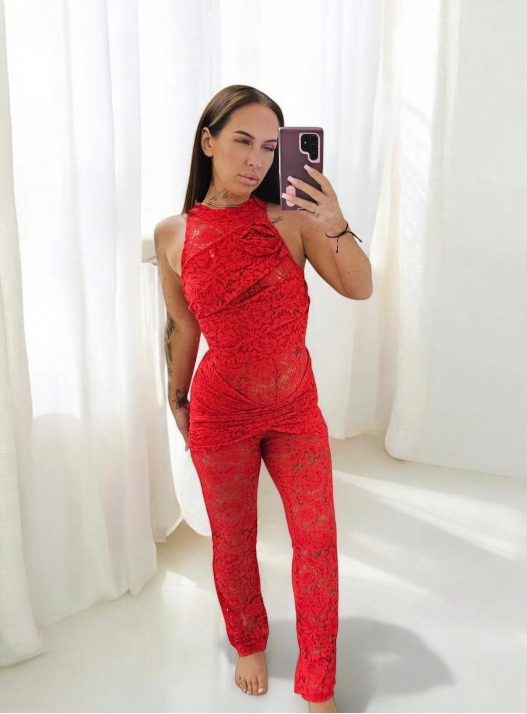 Mary Rose Lace Jumpsuit