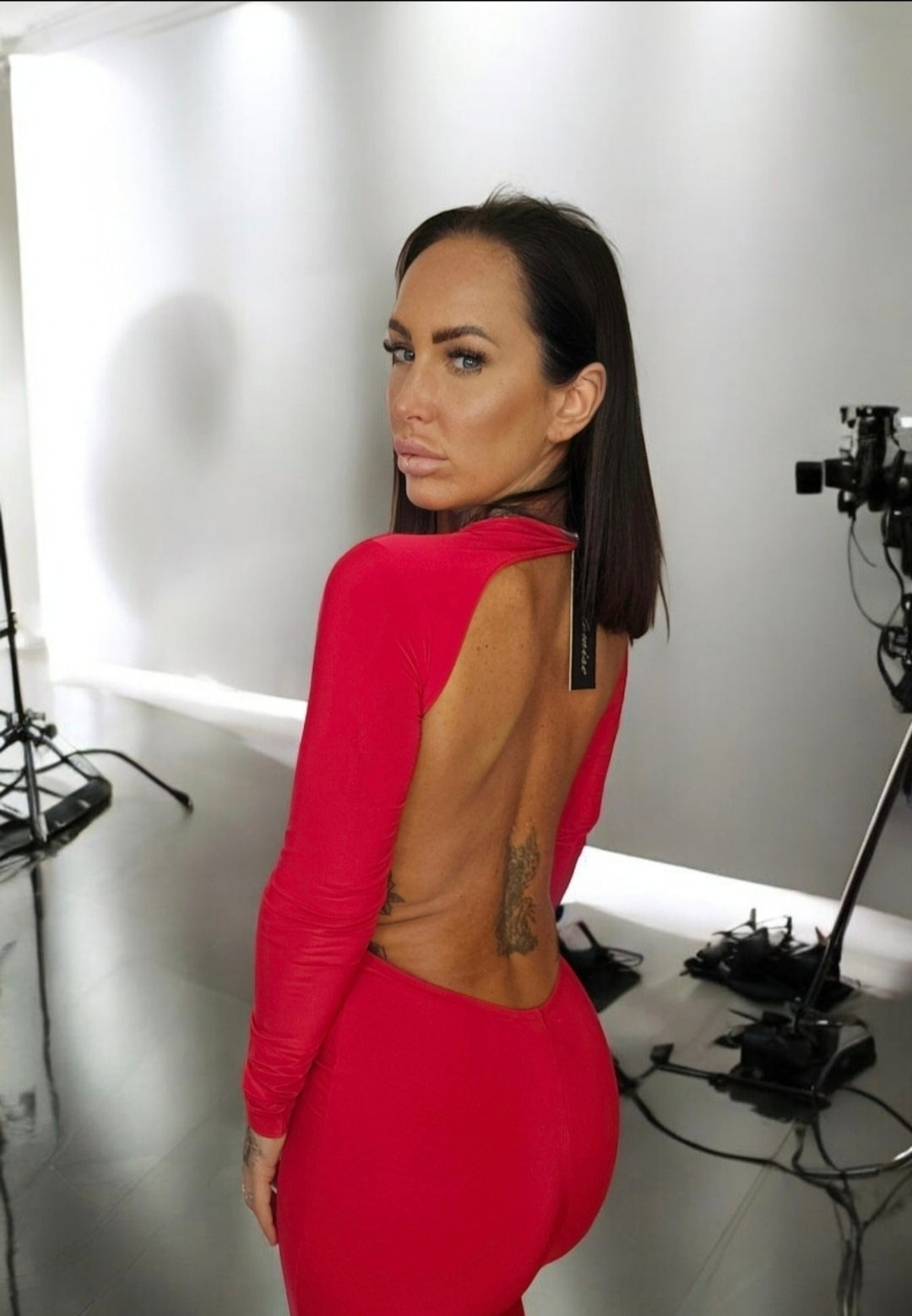 Carlie Jumpsuit| Red