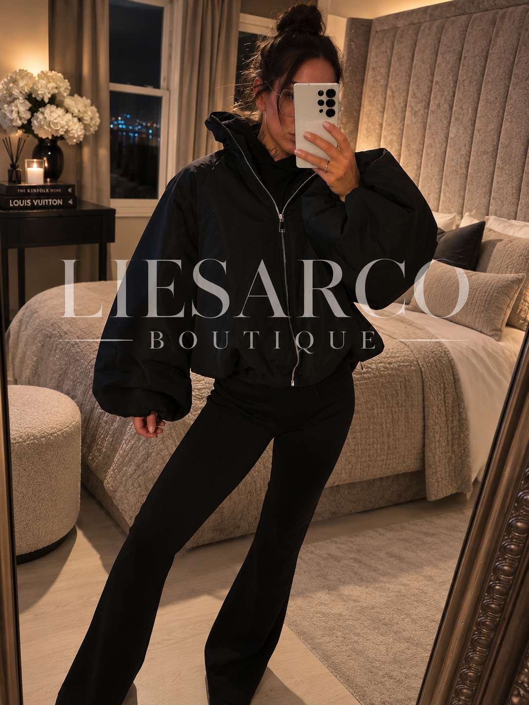 Sergio Balloon Sleeve puff jacket
