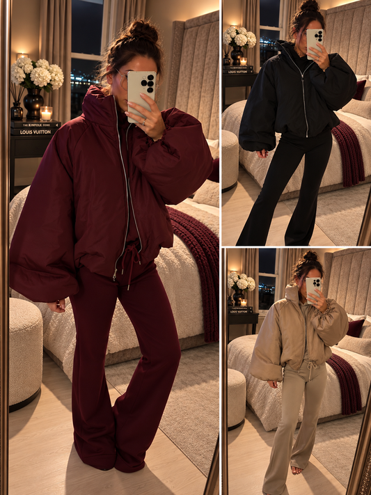 Sergio Balloon Sleeve puff jacket