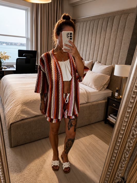 Chevron Crochet Co-Ord Set