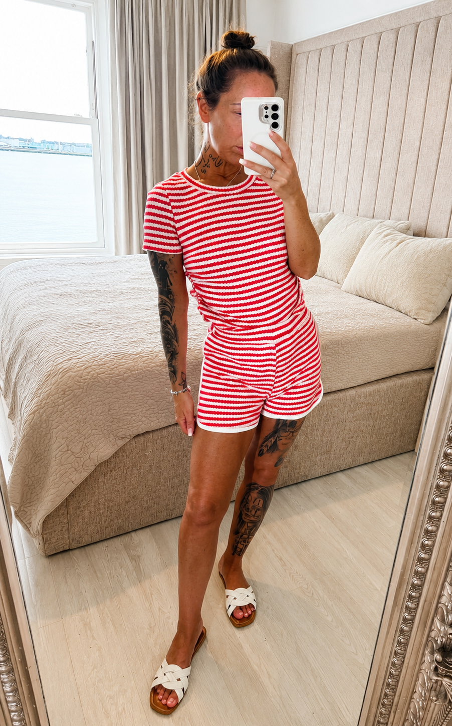 Candy Stripe Runner Short Co-Ord
