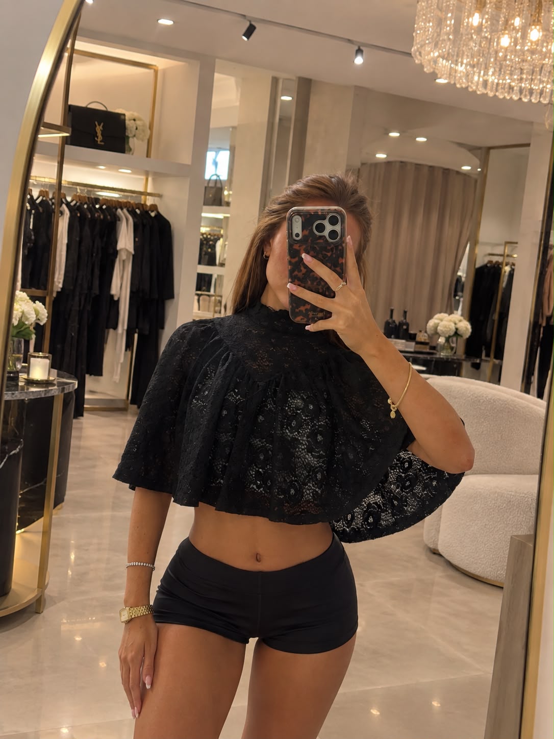 Daisy Lace Cape Top